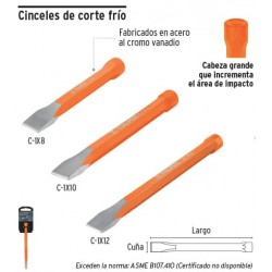 Cincel de corte frio  5/16 x 6"