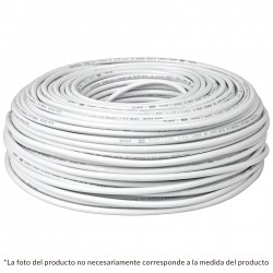 Cable thhw  ls  14 awg  color blanco rollo 100 m