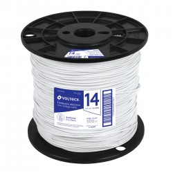 Cable thhw  ls  14 awg  blanco  bobina 500 m