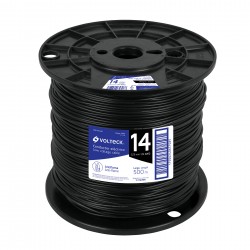 Cable thhw  ls  14 awg  negro  bobina 500 m