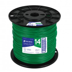 Cable thhw  ls  14 awg  verde  bobina 500 m