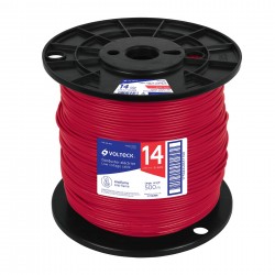 Cable thhw  ls  14 awg  rojo  bobina 500 m