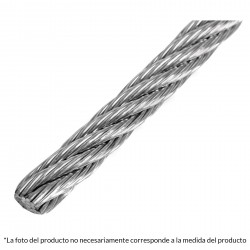 Cable flexible de acero 1/8"  1 m