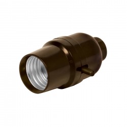 Portalampara de baquelita  con interruptor de barra  volteck
