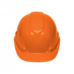 Casco de seguridad color naranja   Truper