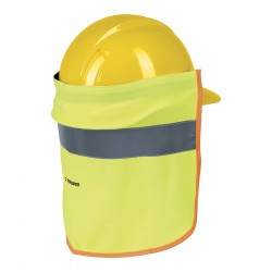 Cubrenuca para casco  con reflejante  color verde  30 cm